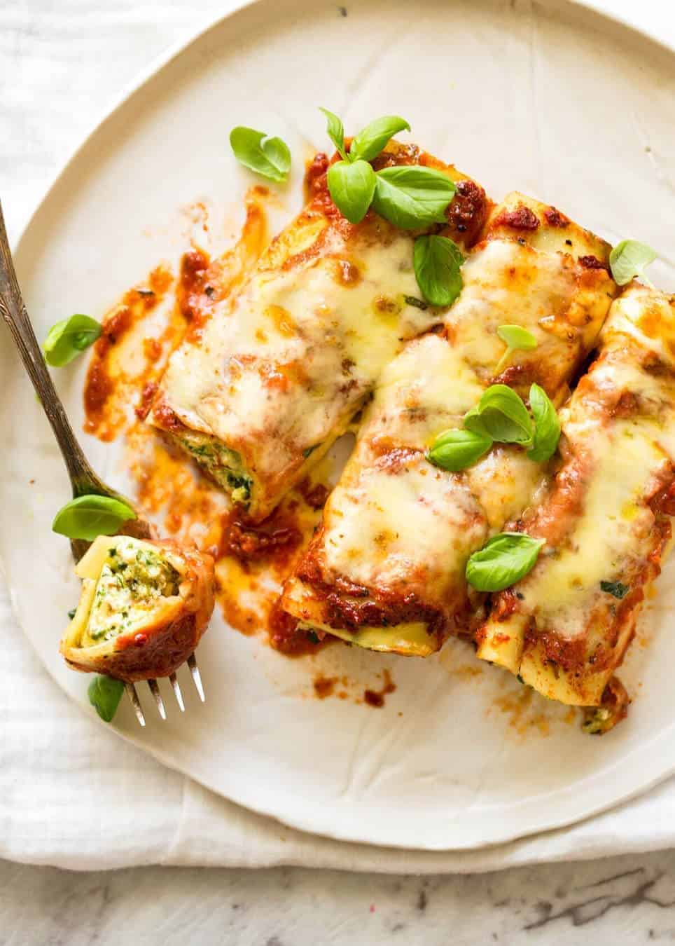 cannelloni mit spinat ricotta füllung | Essen Rezept