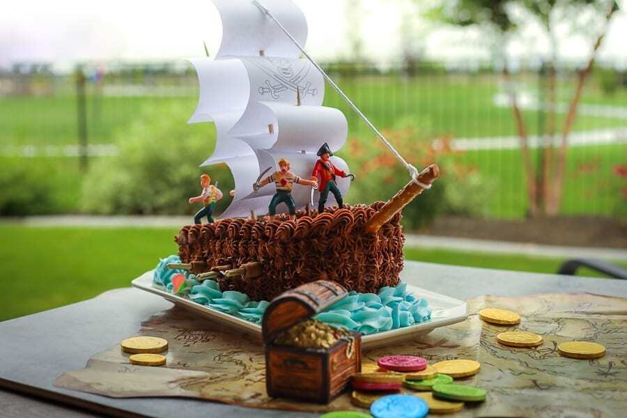 Piratenschiff Kuchen 1