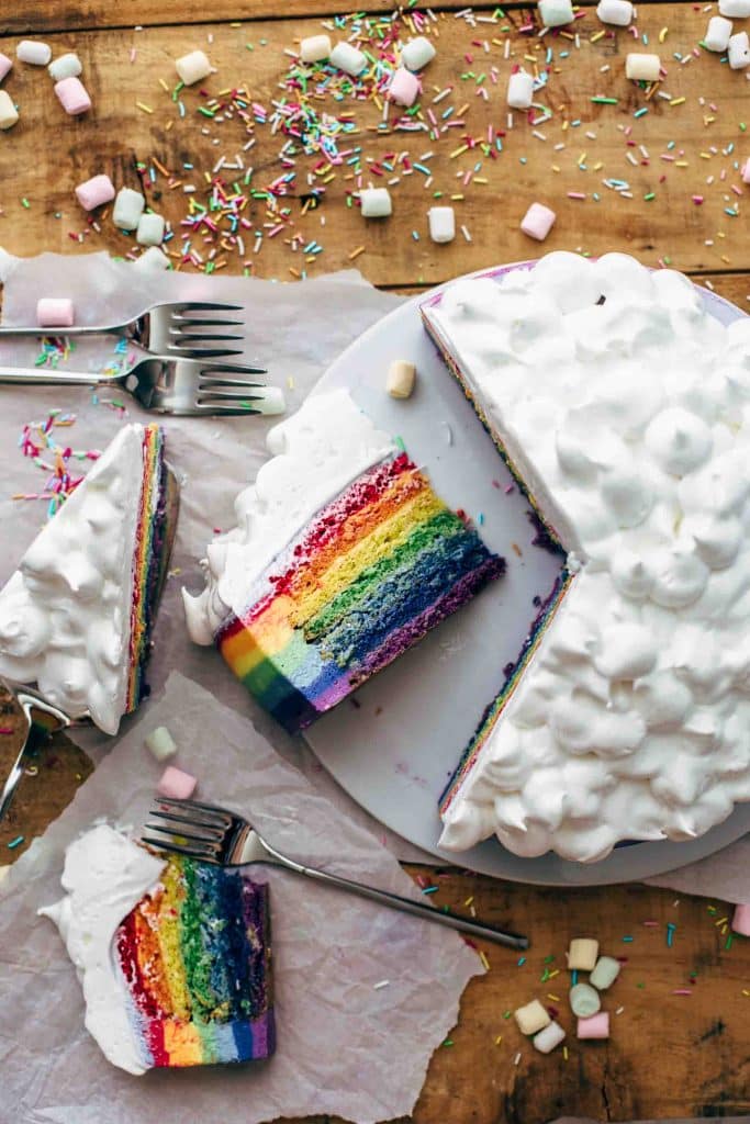 Regenbogen Kuchen 1