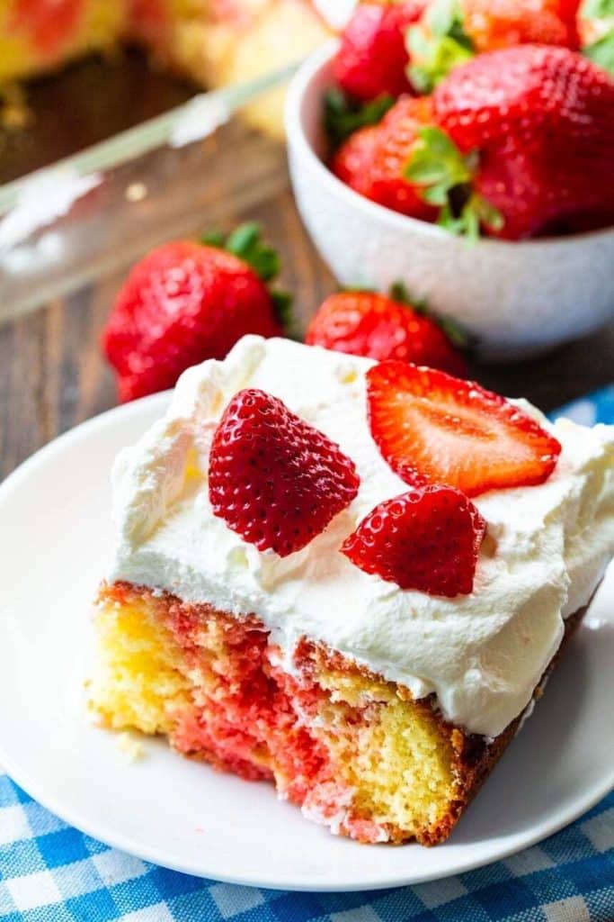 Erdbeer Pudding Kuchen