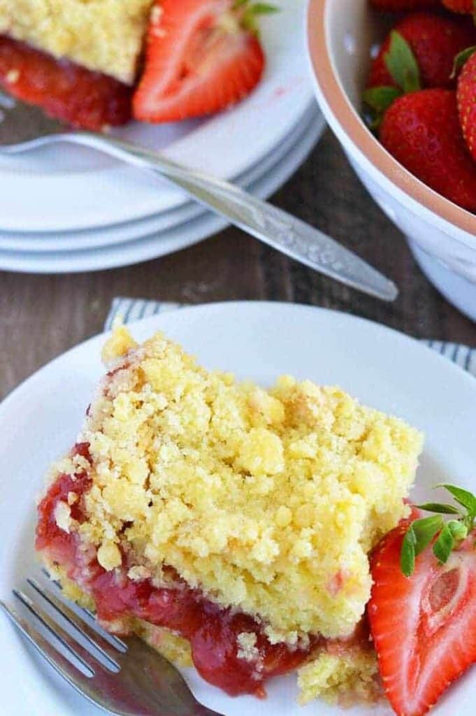 Glutenfrei Erdbeer Rhabarber Kuchen 2