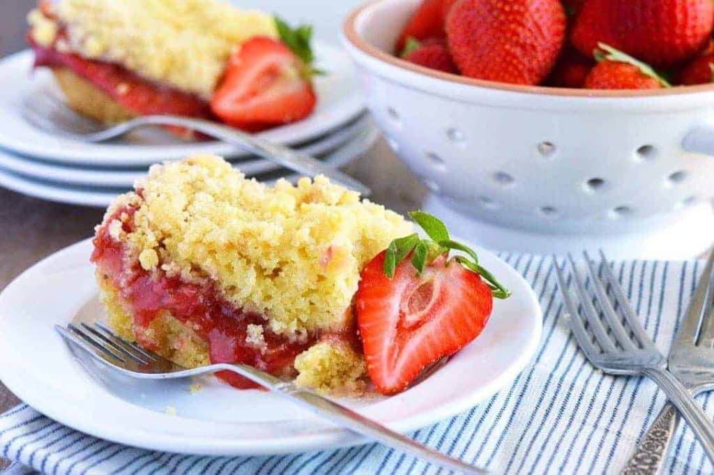 Glutenfrei Erdbeer Rhabarber Kuchen 3