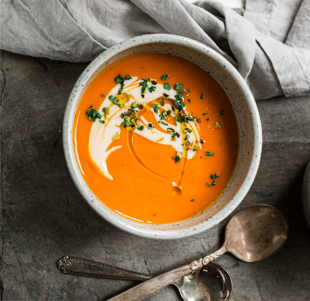 Kürbis Orangen Suppe