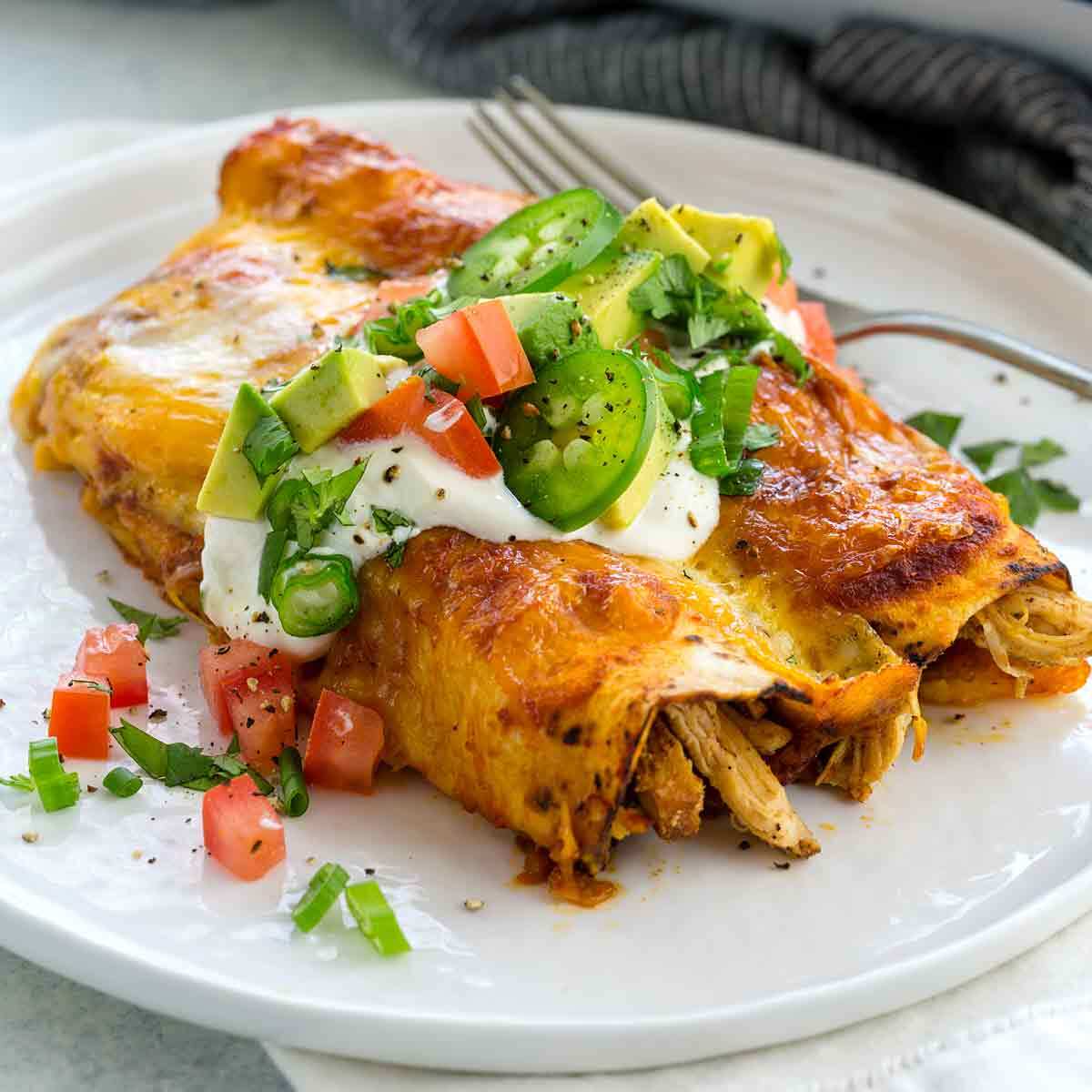 Hühnchen Enchiladas