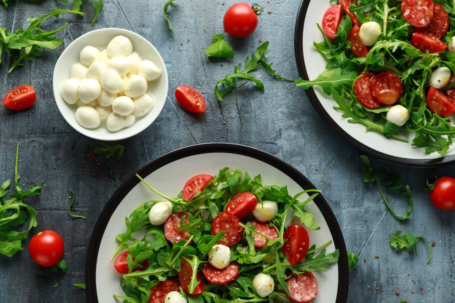 Tomaten Mozzarella Rucola Salat Rezept(% 100 Italienischer)