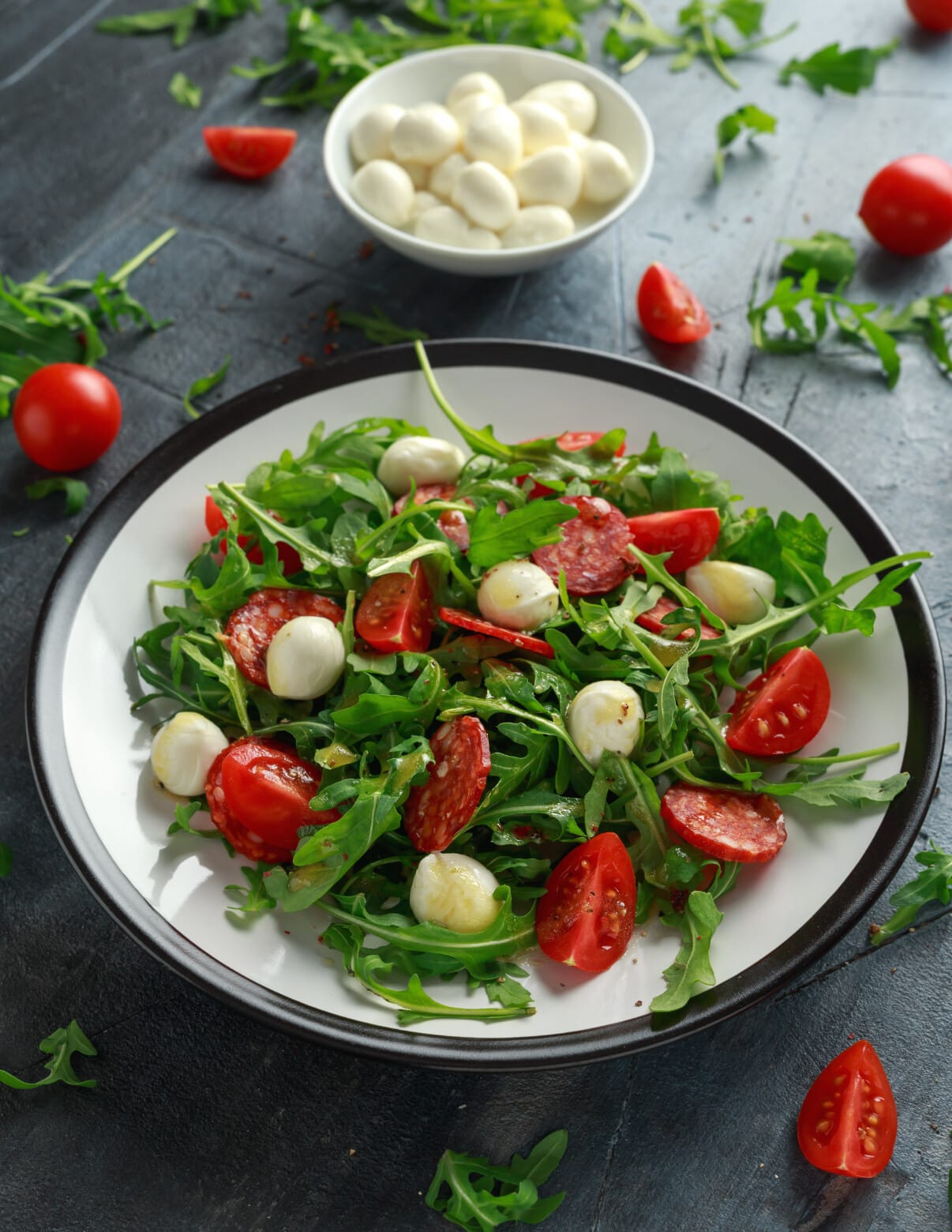 Tomaten Mozzarella Rucola Salat Rezept