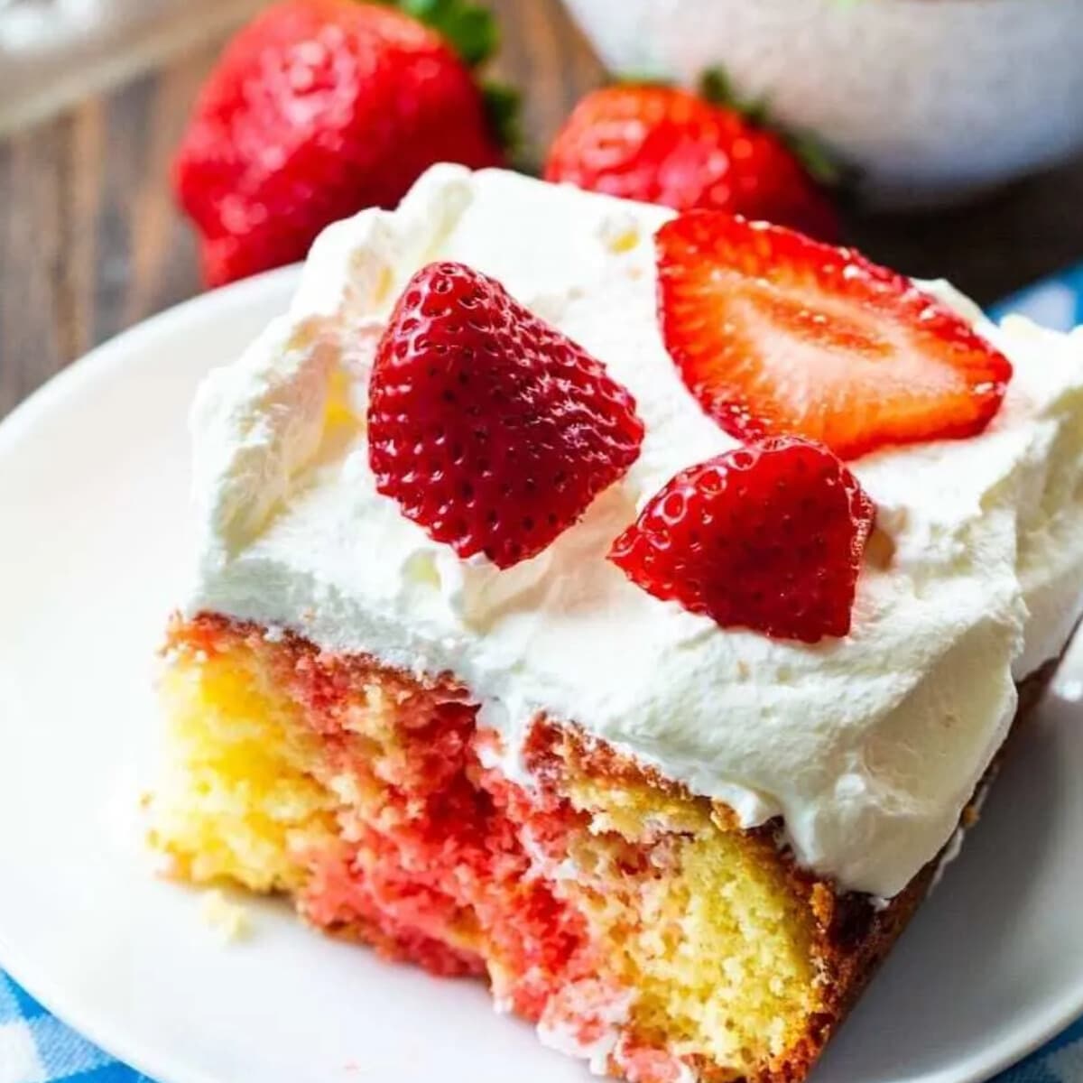 Erdbeer Pudding Kuchen