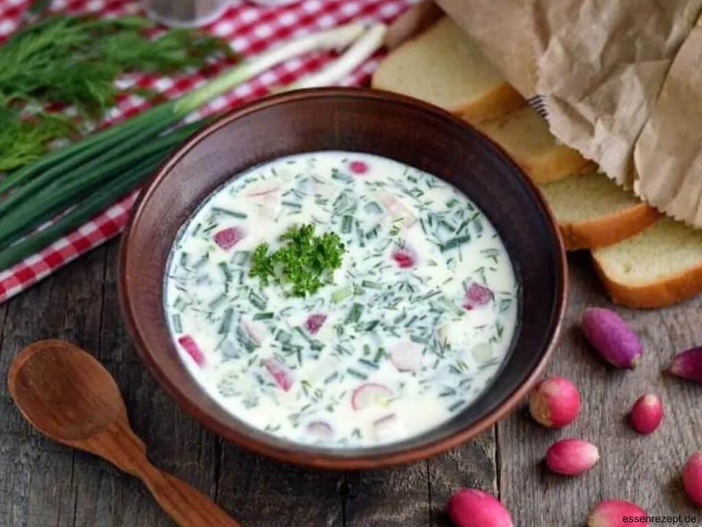 Okroschka Suppe Rezept: Original russische kalte suppe